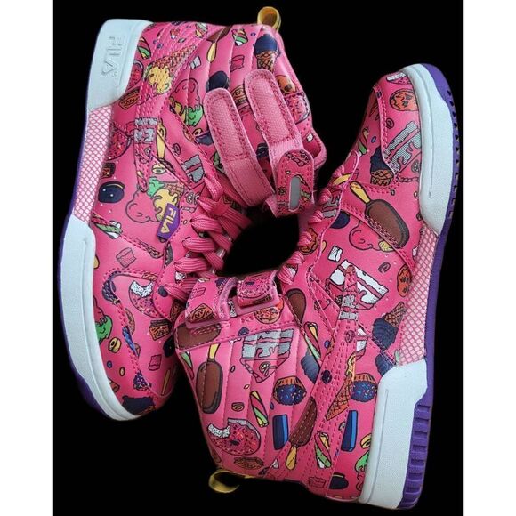 NwT Fila hot pink high tops - Picture 2 of 3